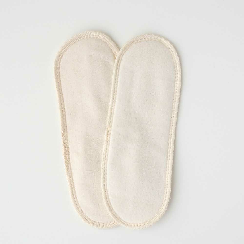 布ナプキン用パッド ２枚セット 平織きなり＆起毛茶 各1枚