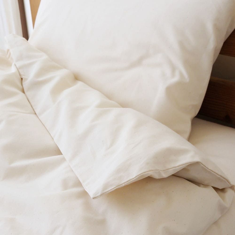 平織り　ピローケース　メイドインアース　オーガニックコットン