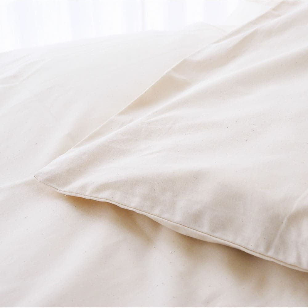 平織 掛ふとんカバー　ダブル きなり メイドインアース オーガニックコットン