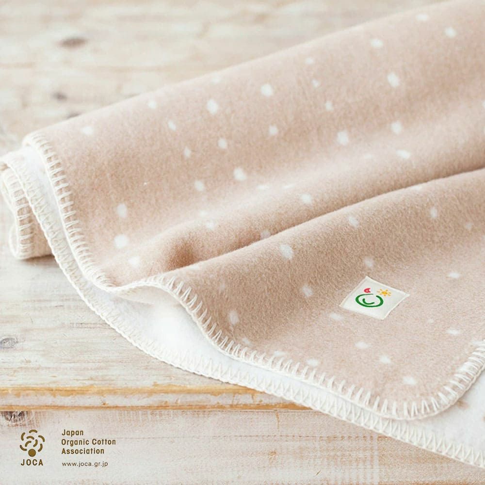 綿毛布 ハーフケット かぜ　オーガニックコットン メイドインアース