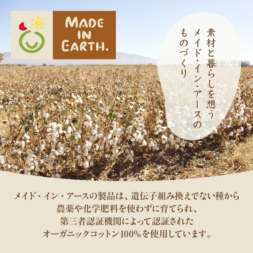 掛敷ふとんセット　シングル　オーガニックコットン　メイドインアーズ