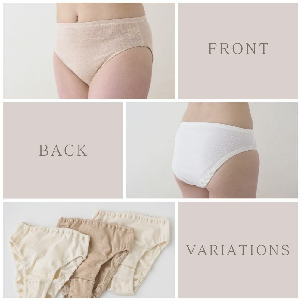 癒しの レディースショーツ メイドインアース　オーガニックコットン