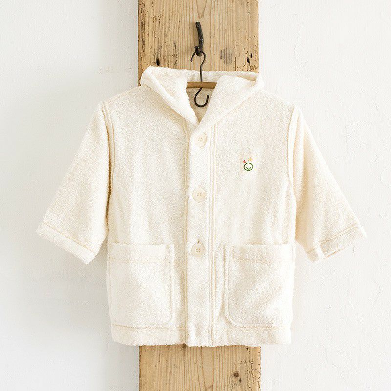 ベビーバスローブ (フード付)