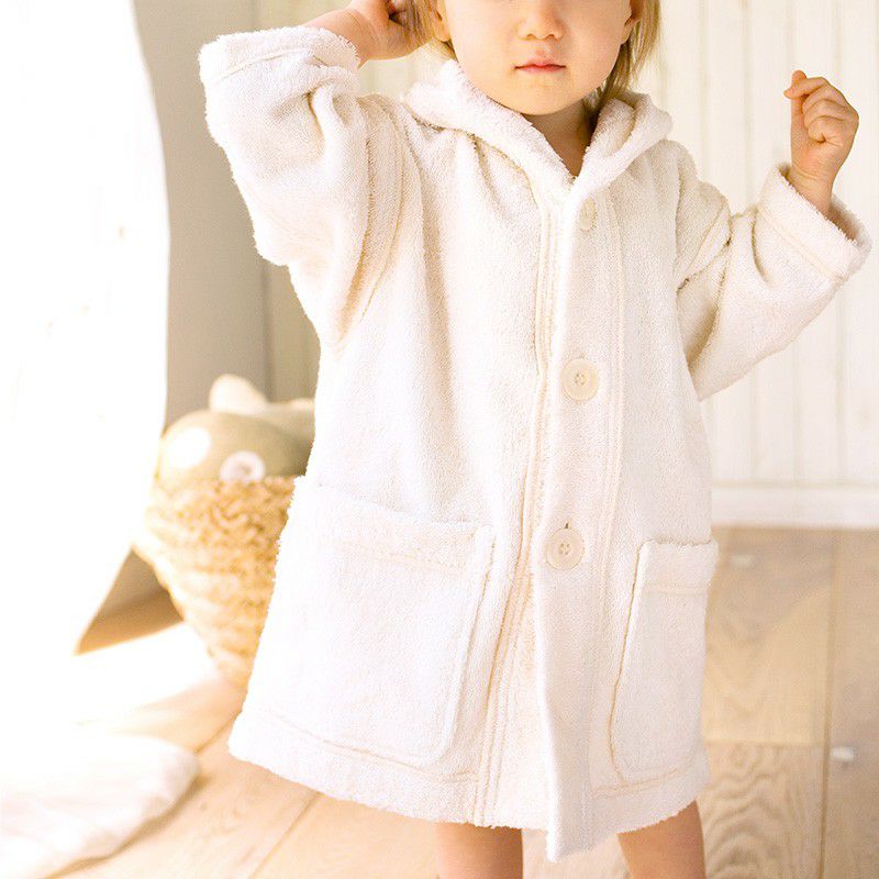 ベビーバスローブ (フード付)