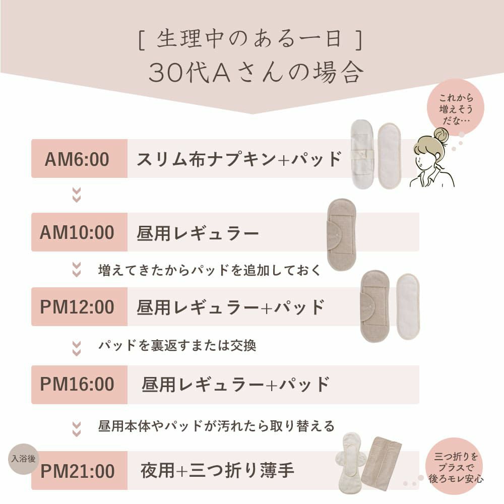 布ナプキン スタートセット　メイドインアース　オーガニックコットン