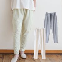 ギャザーパンツ　オーガニックコットン　メイドインアース