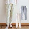 ギャザーパンツ　オーガニックコットン　メイドインアース