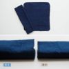 天然藍三つ折り布ナプキン　厚手　オーガニックコットン100%　メイドインアース