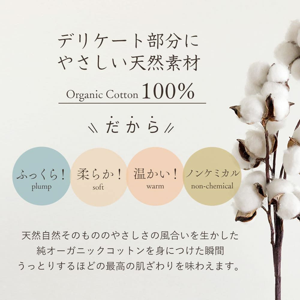 天然藍　スリム布ナプキン　オーガニックコットン　メイドインアース