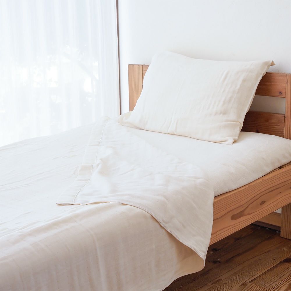 三重織ガーゼケット　オーガニックコットン　メイドインアース