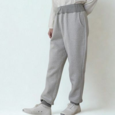 裏毛起毛スウェットパンツ　オーガニックコットン　メイドインアース