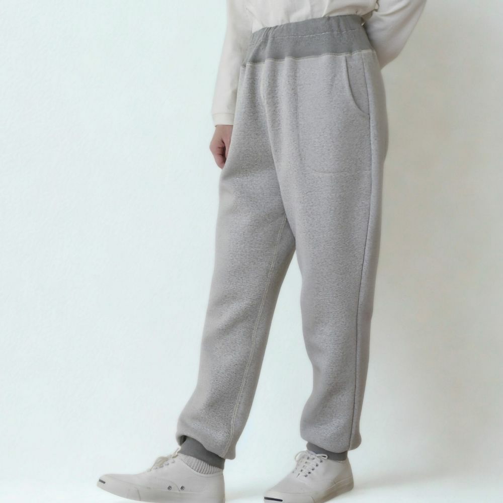 裏毛起毛スウェットパンツ　オーガニックコットン　メイドインアース